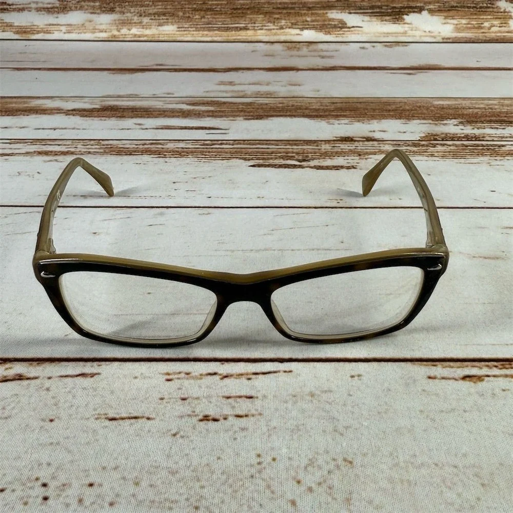Ray-Ban RB5255 Brown Tortoise Rectangular Eyeglasses Frame Used